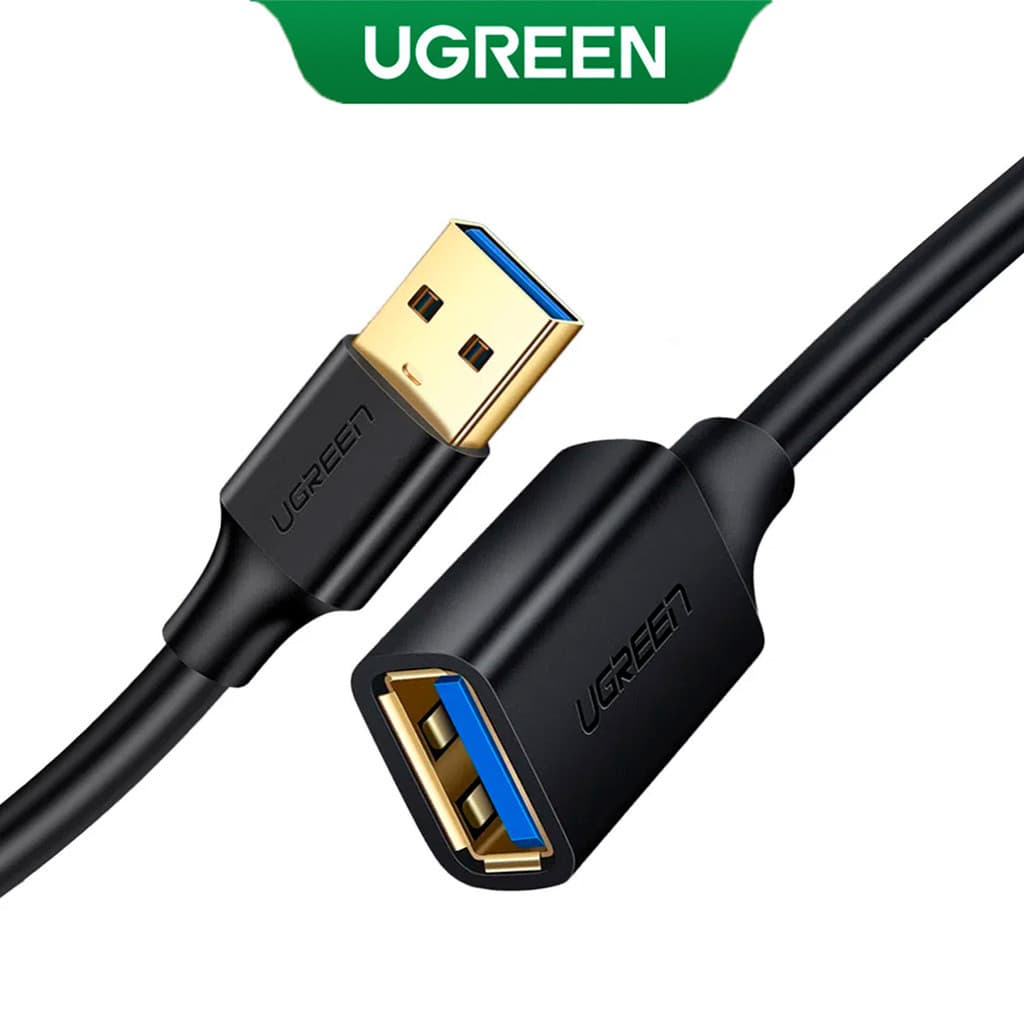 UGREEN Cabo Extensor Usb A 3.0 Macho/Fêmea 0.5 Metro Preto