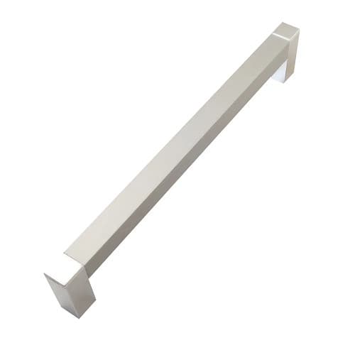 PUXADOR 1/2 224MM PONTO.CROMADO TUBO QUADRADO CINZA