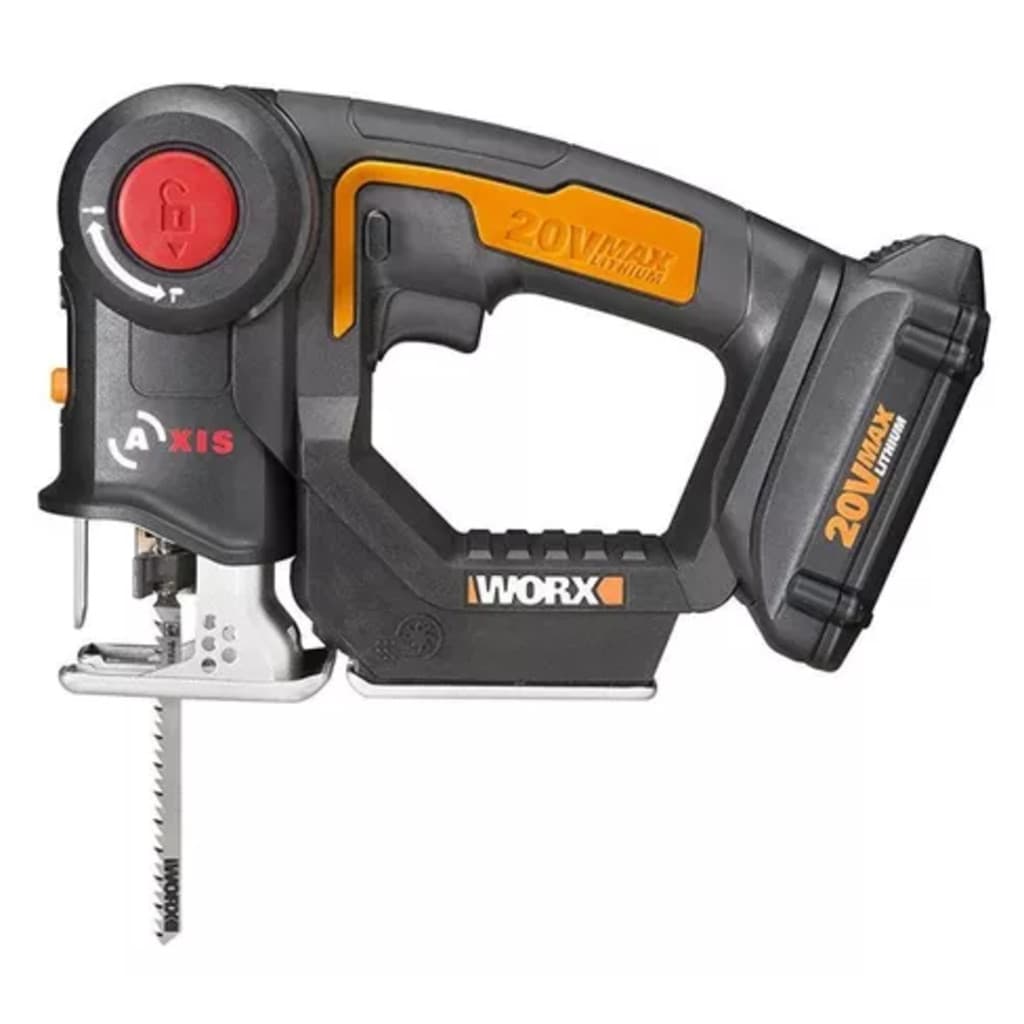 Serra Multiuso Powershare Serrsa 2 em 1 Bivolt 20V Serra Tico Tico e Serra Sabre - Worx