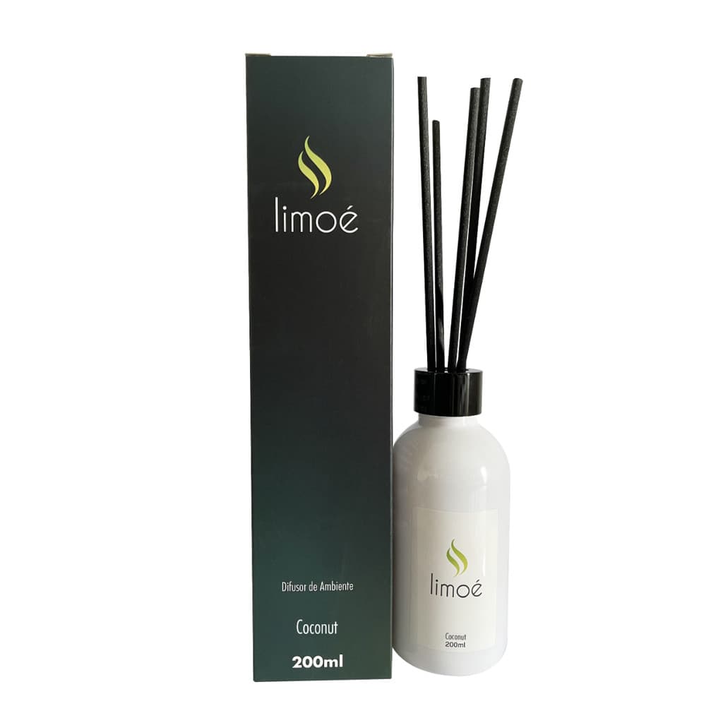Difusor de Ambiente Coconut 200ml Aroma Sofisticado Limoé