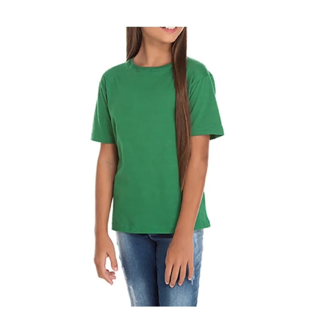 Camiseta Juvenil Unissex Básica Rovitex Kids Verde