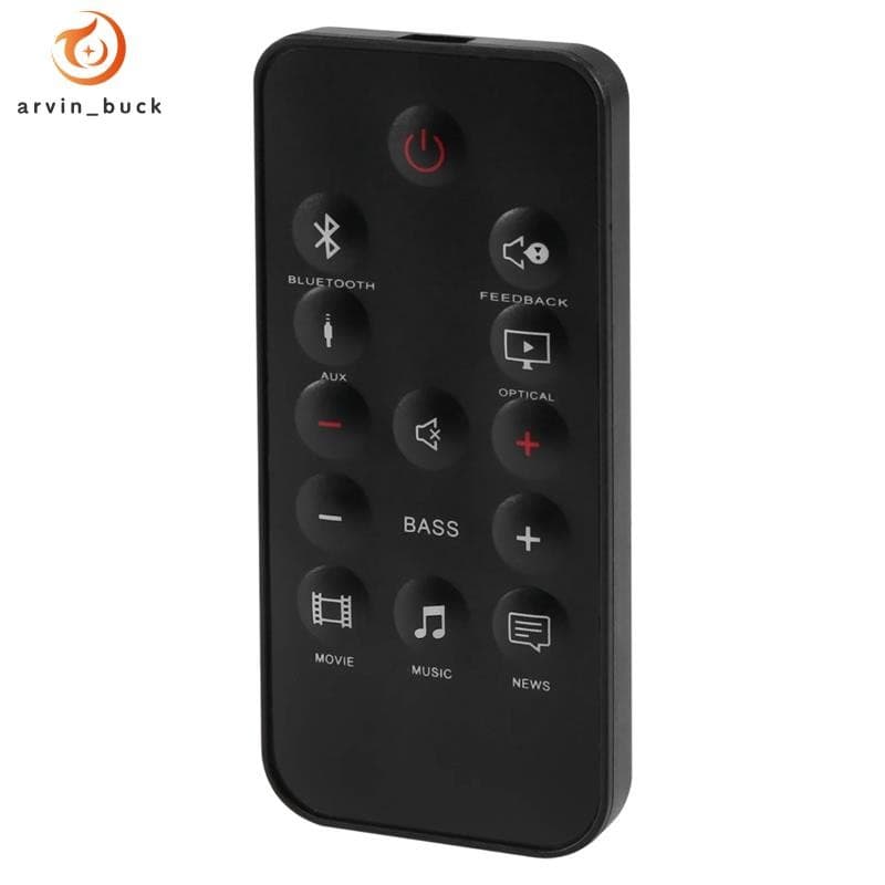 Controle Remoto Sem Fio Para Controlador De Reprodutor De Sistema De Áudio Cinema SB150 Preto