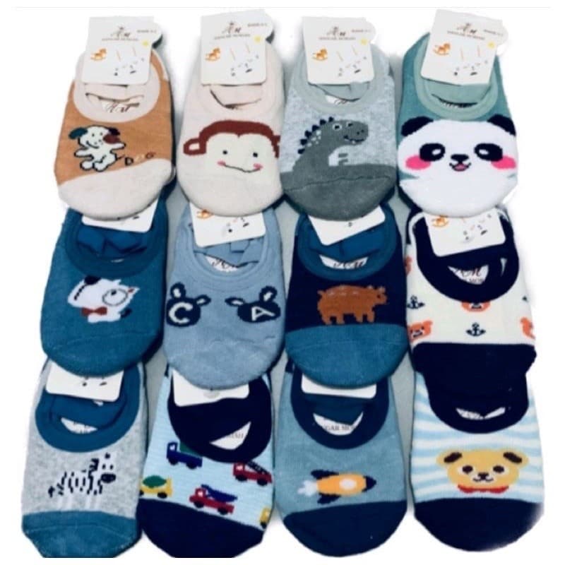 KIT 3 PARES Meia Sapatilha Pilate Infantil /Menina /Menino Antiderrapante 0 a 10 anos