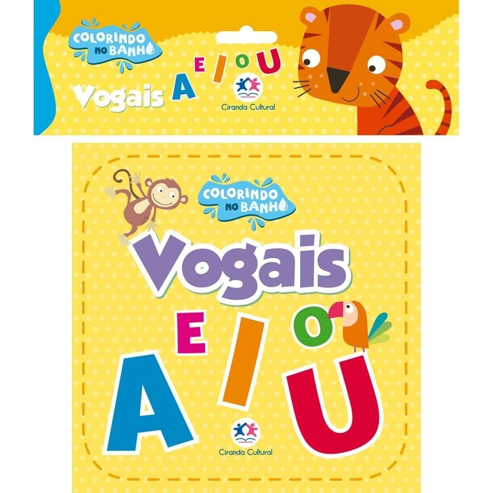 Livro de Banho - Vogais - Col. Colorindo no Banho