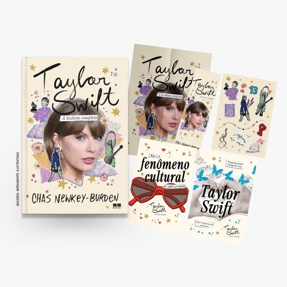 Livro  Taylor Swift: A história completa + BRINDES por CHAS NEWKEY-BURDEN Editora GRUPO RECORD