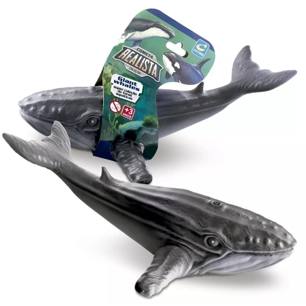 Brinquedo Baleia Jubarte Em Vinil Macio Super Realista - Cometa -