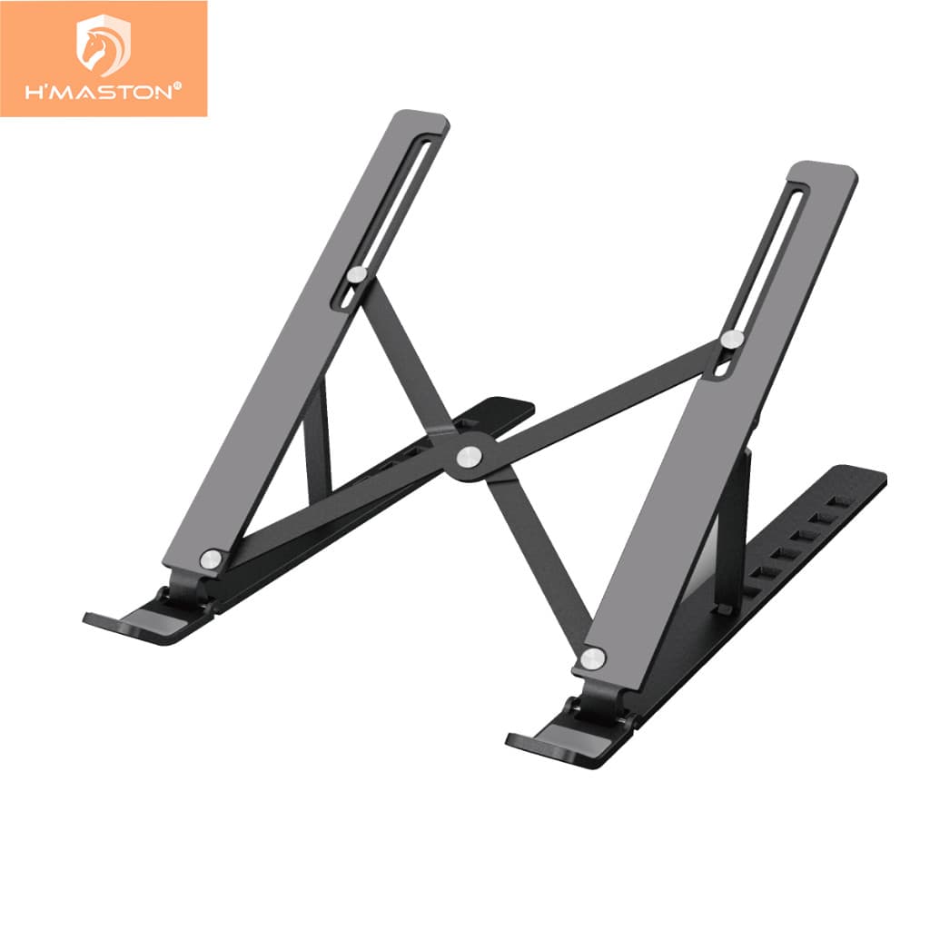 H'maston PS-05/P1 Laptop Suporte Base Notebook Tablet Alumínio Dobrável Portátil