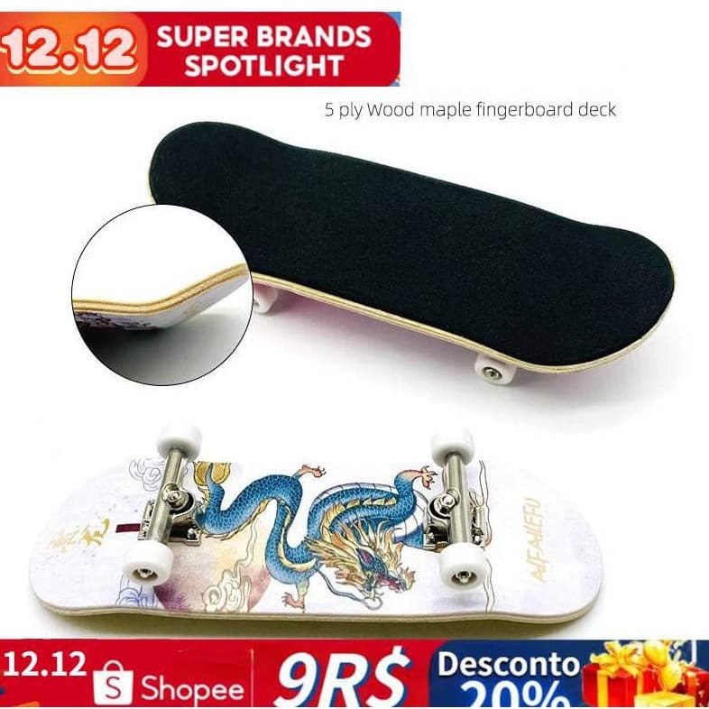 Profissional dedo skate Mini skate Maple Rock duplo criativo dedo rolando esportes profissional placa de dedo HCE0