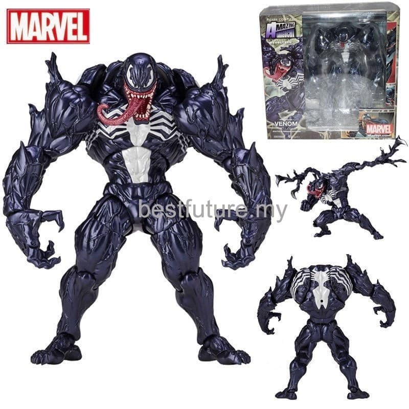 Venom Amaguchi Revoltech que muda de rosto CCSJ 1GTL brinquedo de boneca de ação