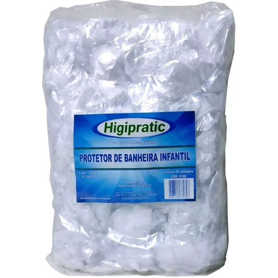 HIGIPRATIC PROTETOR DE BANHEIRA INFANTIL DESCARTAVEL