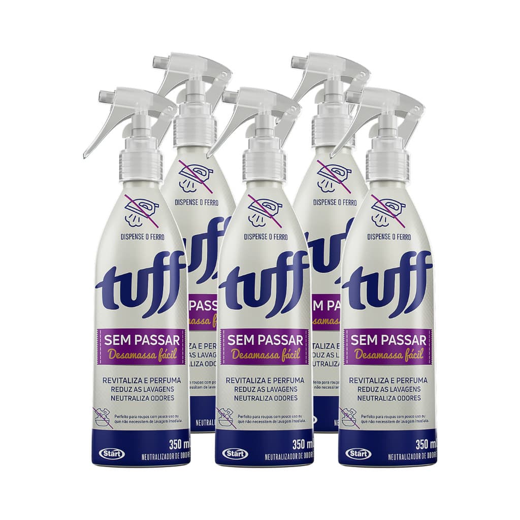 Kit 5un Sem Passar Tuff Desamassa Fácil 350ml