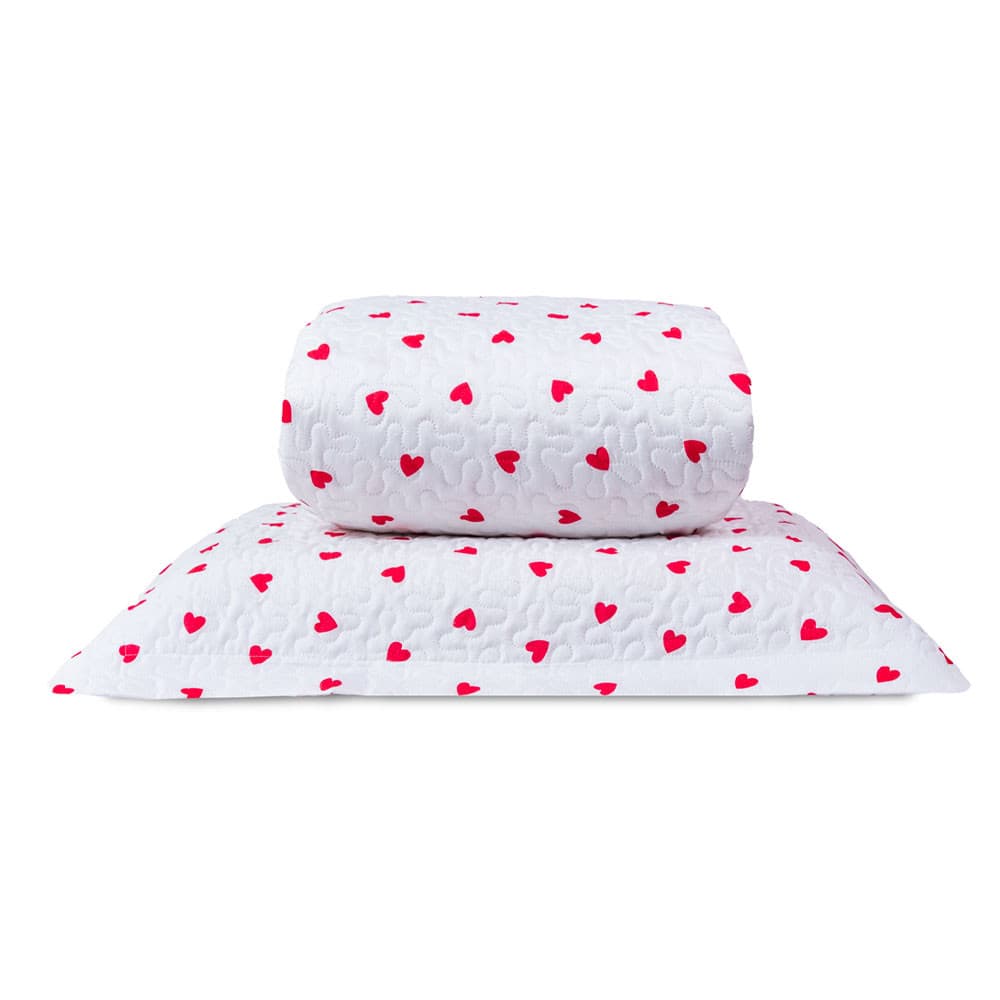 Colcha Cobre Leito 3 Peças Cama Solteiro Estampado 180 fios Matelado Ultrassõnico Macio
