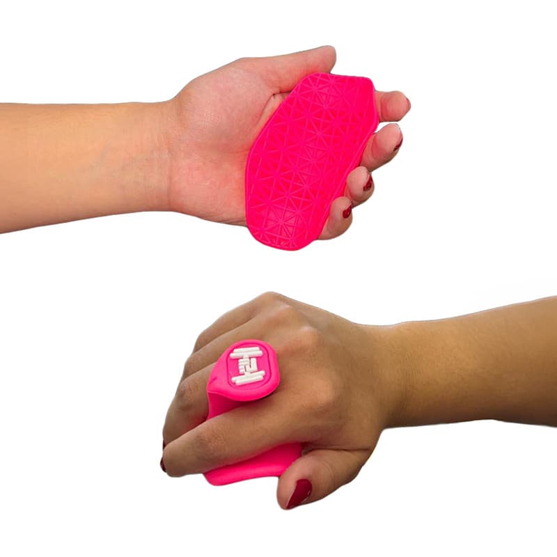 Luvas Antiderrapantes d/ Academia Fit Exercícios Cross Fit Envio Já Cor Rosa Neon