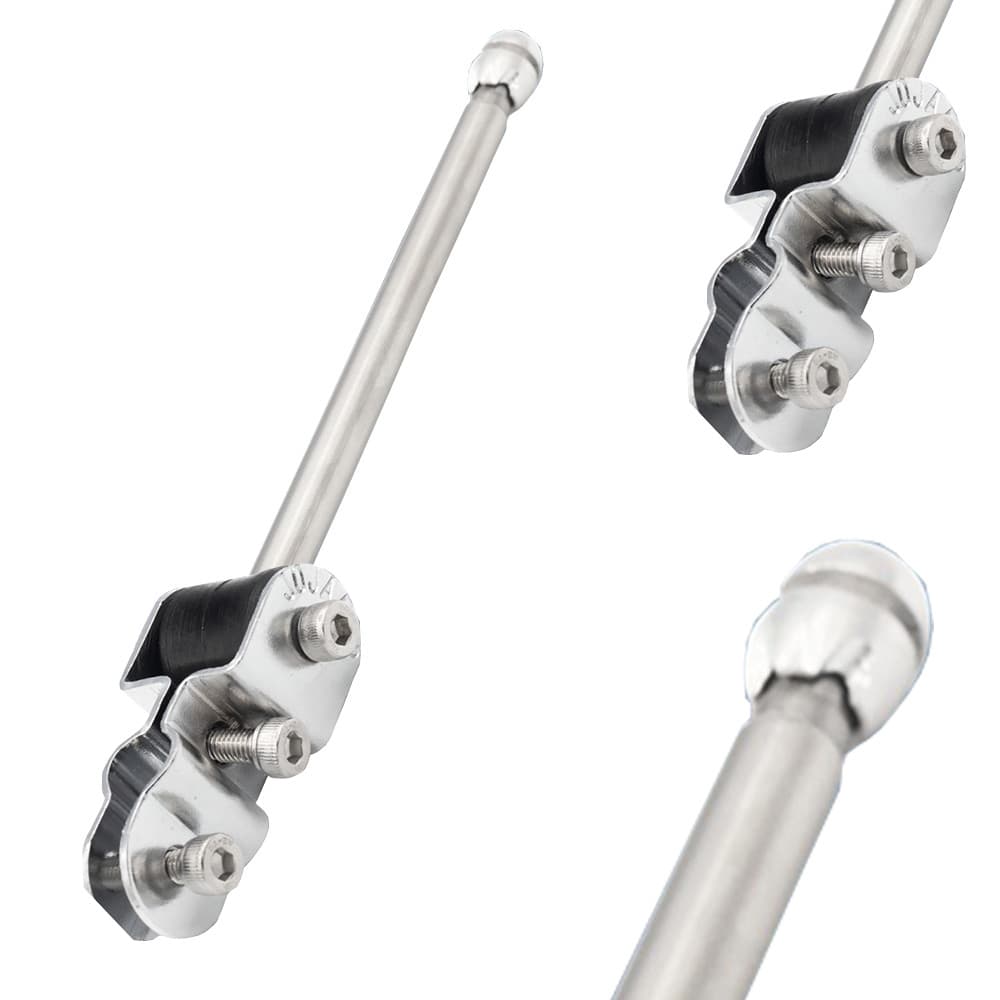 Antena Corta Pipa Moto Retrátil Retrovisor Inox 9/12Pta HRC6