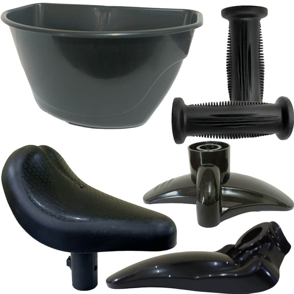 Kit De Selim Cesta(NÃO ACOMPANHA SUPORTE) Punho Para Lamas Bike Do Aro 12 Nathor