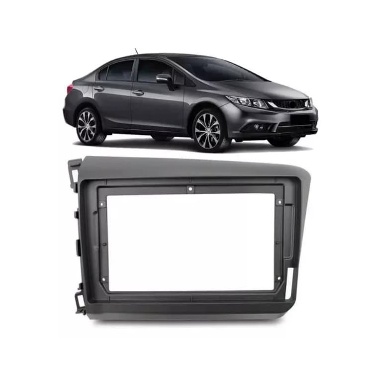 Moldura Para Painel Multimdia 9 Polegadas Honda Civic 2012 A 2016