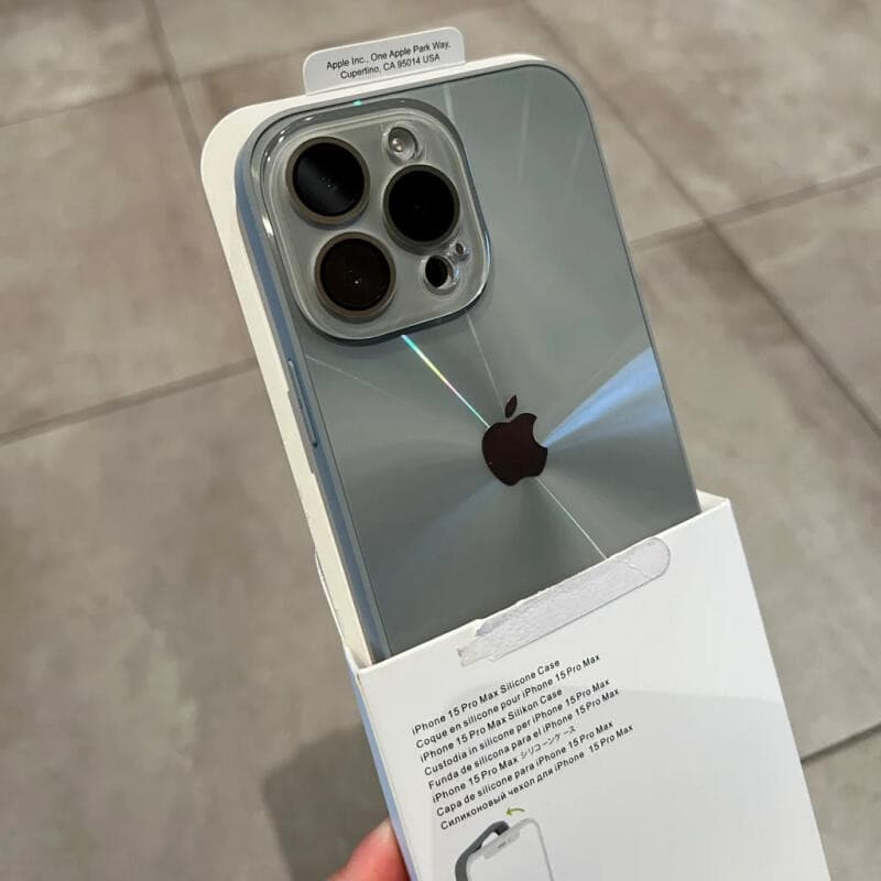 Aurora Galvanizado Premium Minimalista Caso Duro Para iPhone 16 15 12 13 14 11 Pro Max Plus Filme De Lente Completa