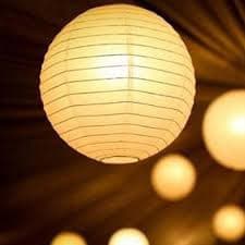 Kit 5 Lanterna oriental Japonesa PAPEL Para Decoração Festa 35cm
