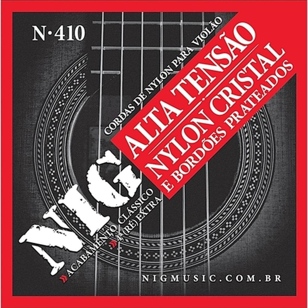 ENCORDOAMENTO VIOLÃO DE NYLON NIG N410 TENSÃO ALTA