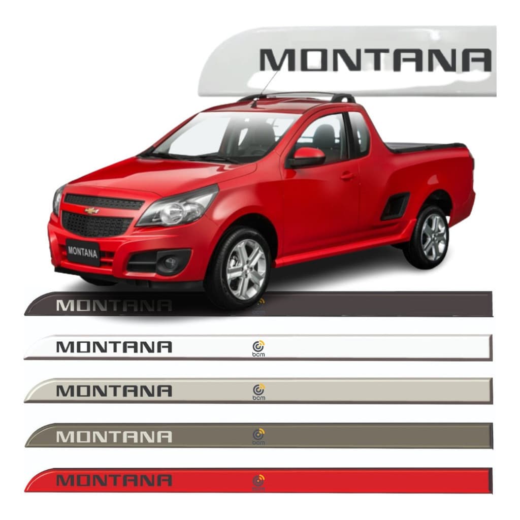 Friso Porta Lateral Chevrolet Montana Todas Cores E Modelos