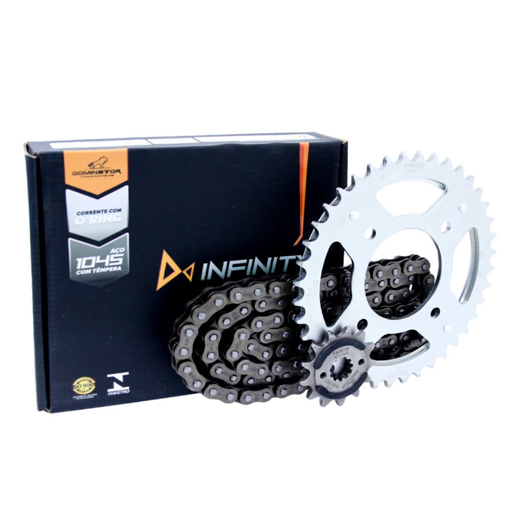Kit Relação Transmissão Retentor Cb250f Twister 2016 Vulcanbor Linha Dominator