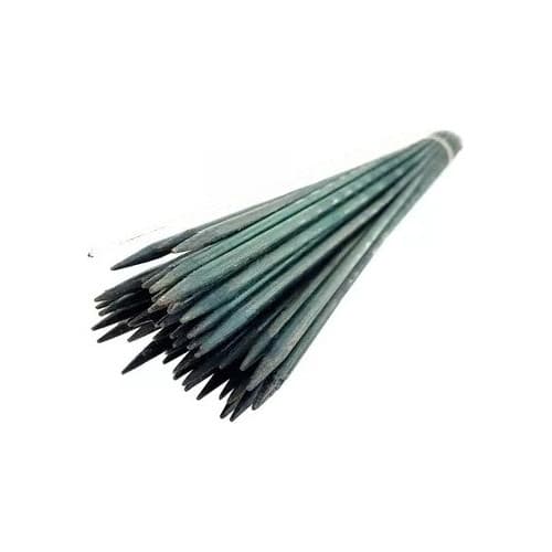 Kit 12 Estacas Tutor De Plantas Haste Pintada Bambu 80cm