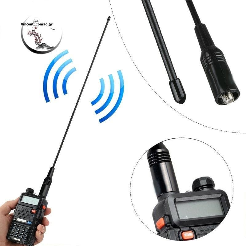 Para UV5R UV-82 771 Antena 144/430MHZ 10W Walkie Talkie De Banda Dupla
