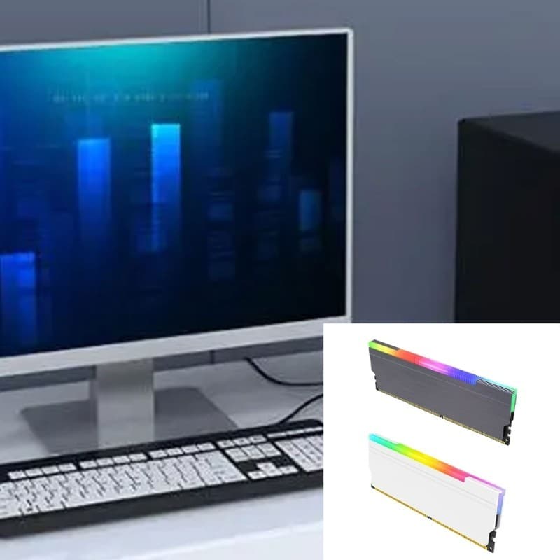 UTAKEE 5V 3PIN ARGB Computador Cartão De Memória Almofada De Resfriamento De Alumínio Dissipador De Calor
