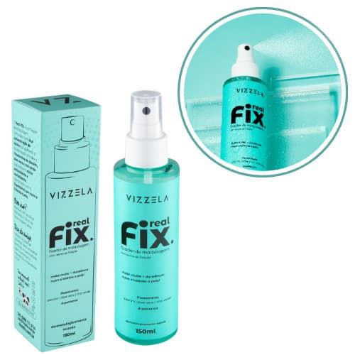 Fixador de Maquiagem Real Fix Bruma Fixadora Vizzela 150ml