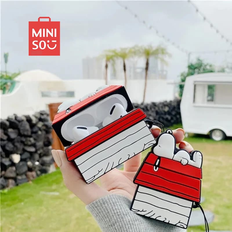 NEW Snoopy Earphone Case Compatible for Airpods Pro 1 2 3 Cartoon Silicone Wireless Bluetooth Earbuds Protective Cover
