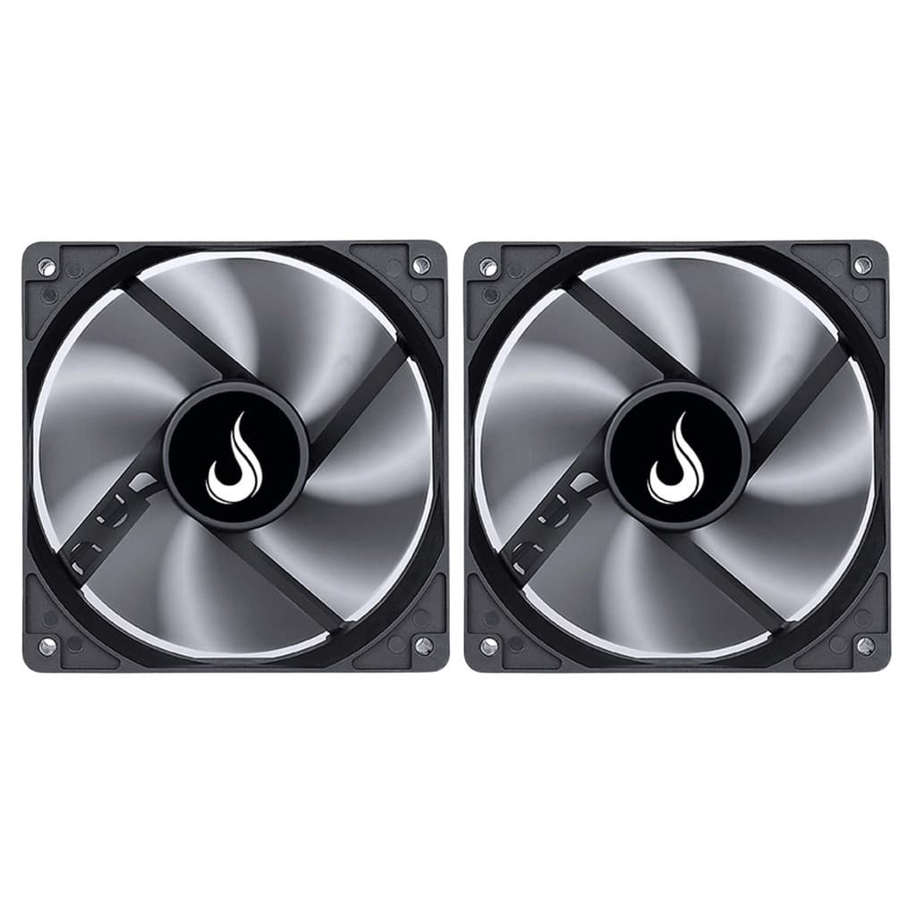Kit 2 Cooler Fan Rise Mode 120mm 12v Preto - RM-BK-01-FB