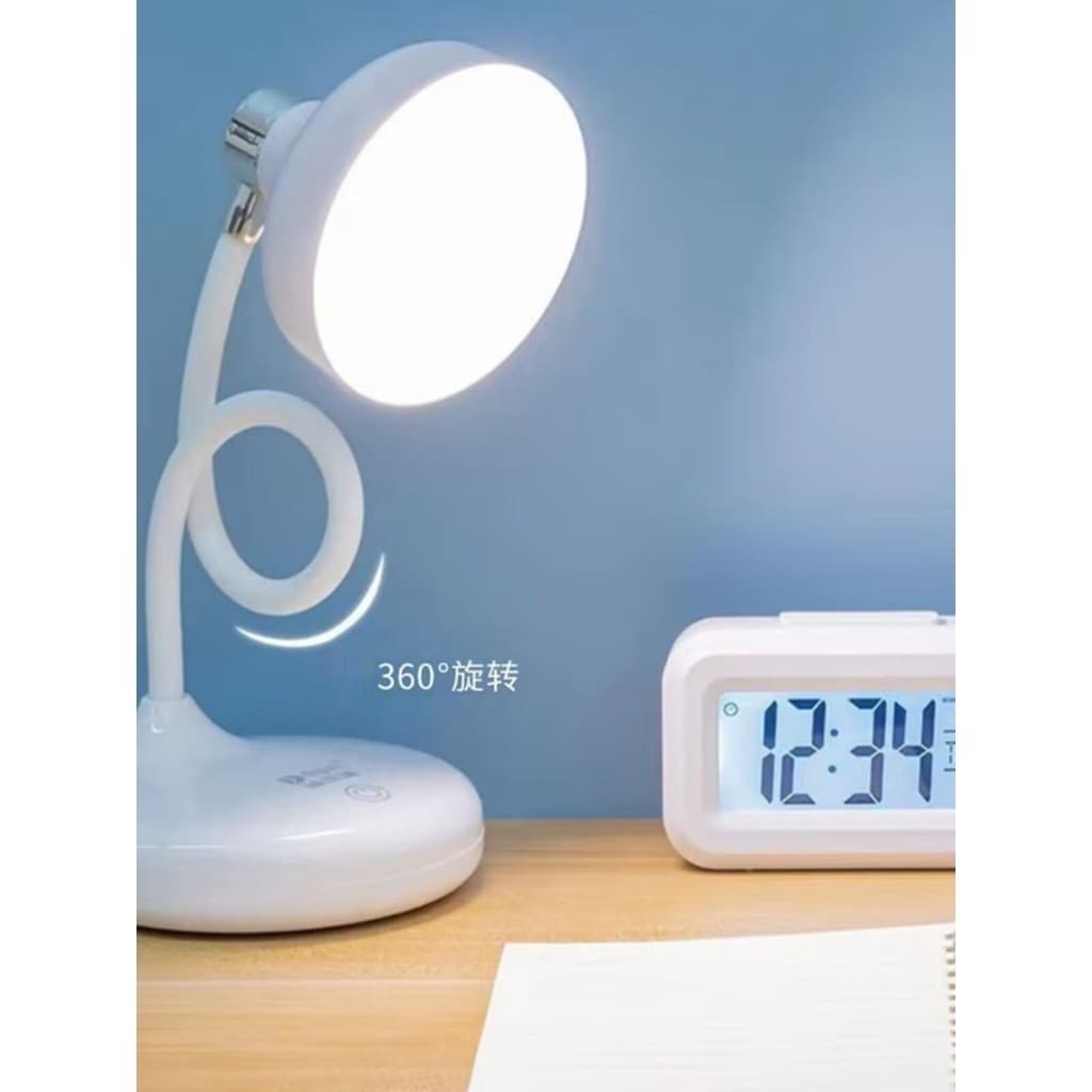 Luminária Abajur de Mesa LED Luz Recarregável Touch 20 Leds Haste Flexível Lâmpada De Estudo Sem Fio