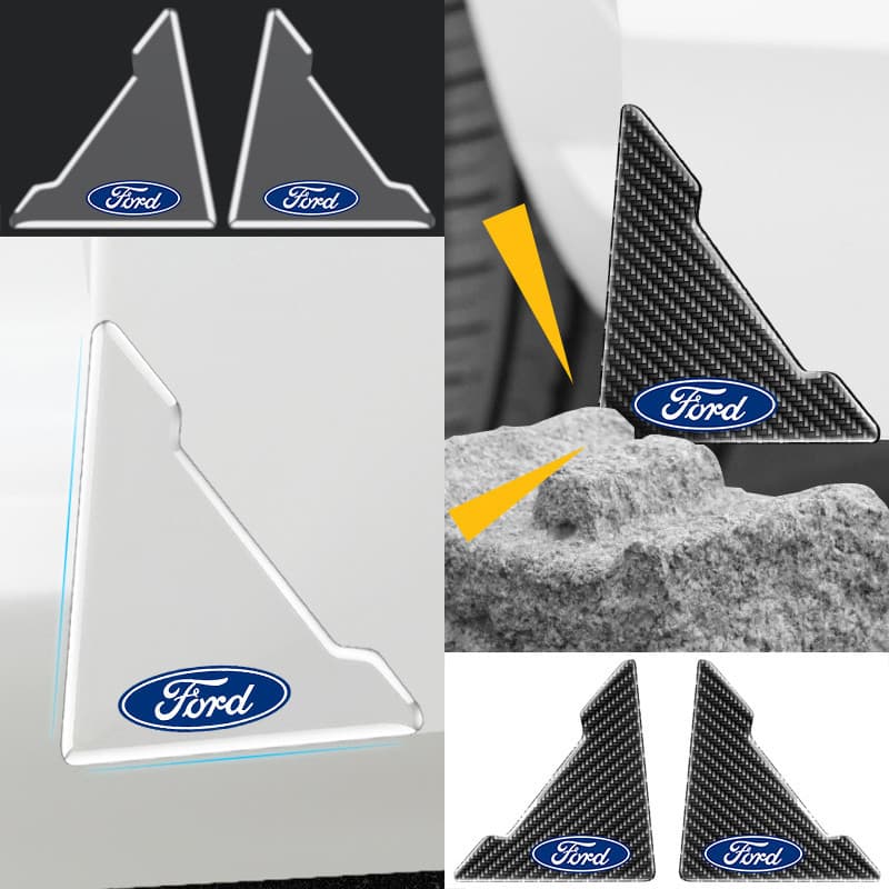 2/4 Peças Ford Adesivos Anticolisão Para Cantos De Porta anti-Riscos Guarda-Da Do Carro Tiras De Canto Colisão Automotivas Para Ford Ranger Ka Focus mk2 new Fiesta Fusion Ecosport Edge Territory