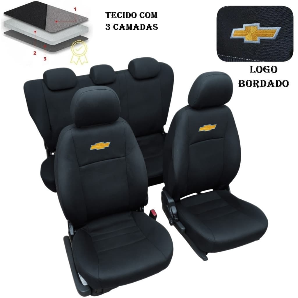 Capa de Banco Automotivo Tecido Grosso Carro Onix Celta Prisma Corsa