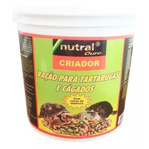 Ração Para Tartarugas Jabuti Cágado Nutral Ouro - 1.300kg