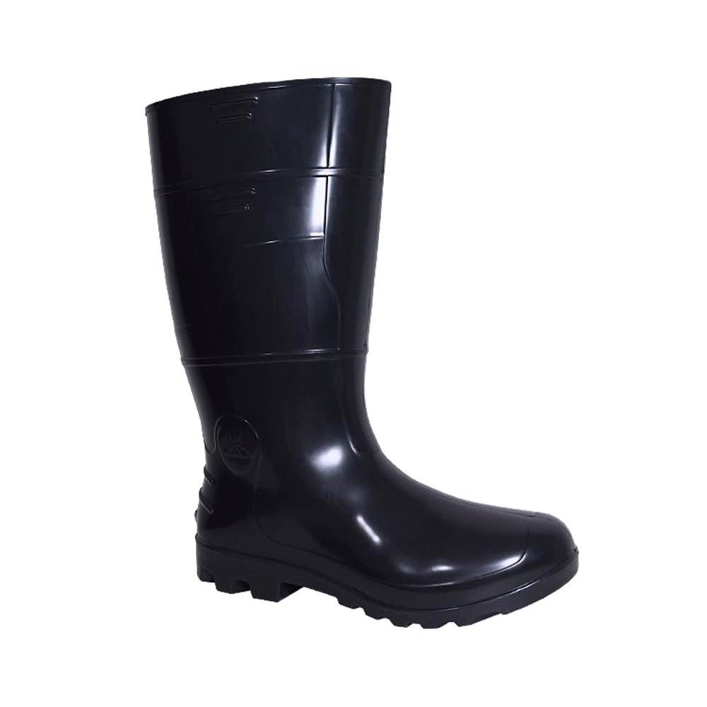 BOTA GALOCHA PVC SAFETY BOOTS CANO ALTO 6033PSF SEM FORRO PRETA CA42149