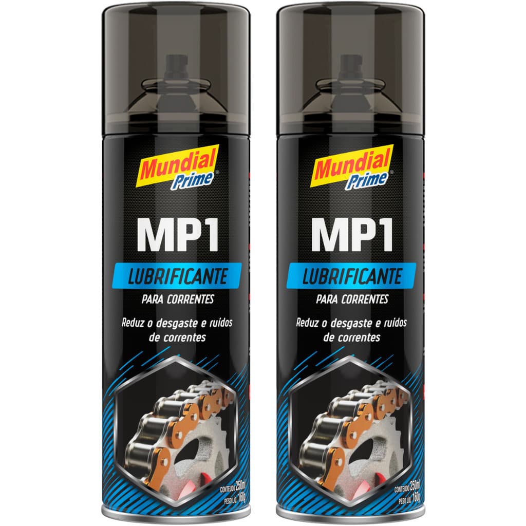 2 Lubrificante Para Correntes Em Geral Motos Bicicleta Motoserra Protege Reduz Atrito Desgaste 250ml