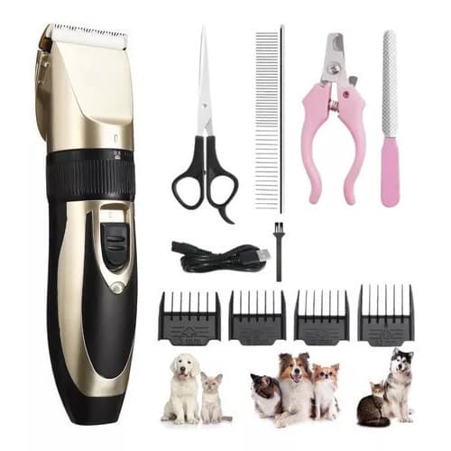 Máquina de Tosa Para Cachorro e Gato Kit 11 Profissional Com Acabamento e Retoque Com Alicate