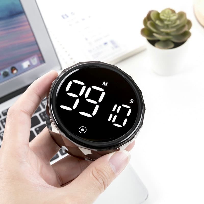LED grande display contagem regressiva magnética de cozinha temporizador digital