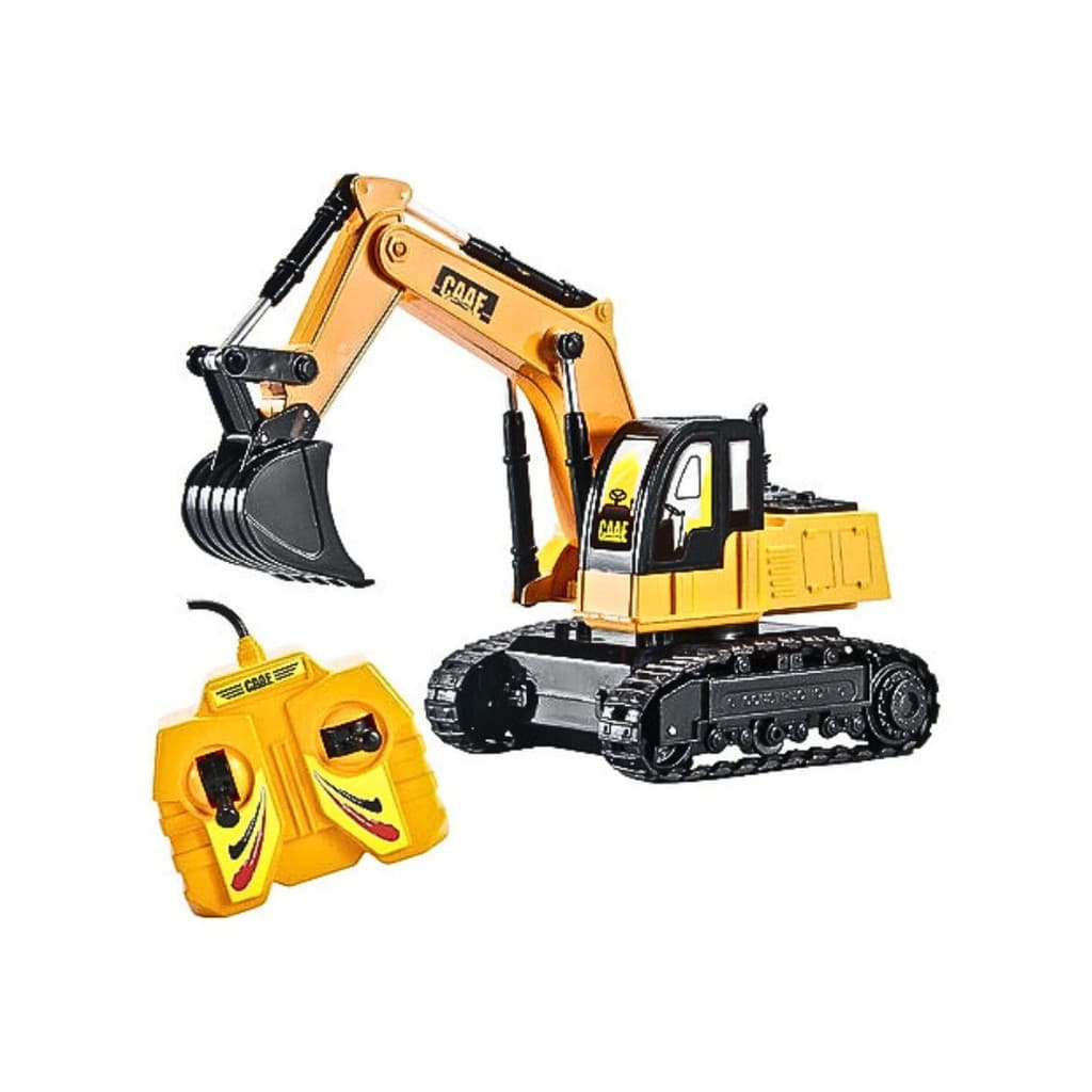 Carrinho De Controle Remoto Com Fio Escavadeira - Dm Toys