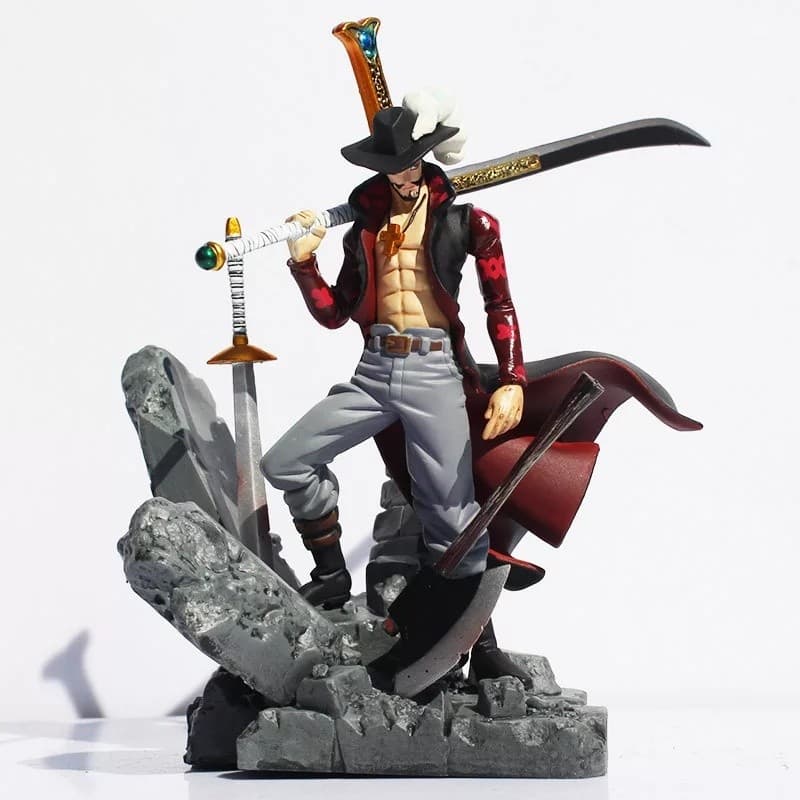Action Figure Dracule Mihawk One Piece Anime Boneco Estatueta Colecionavel