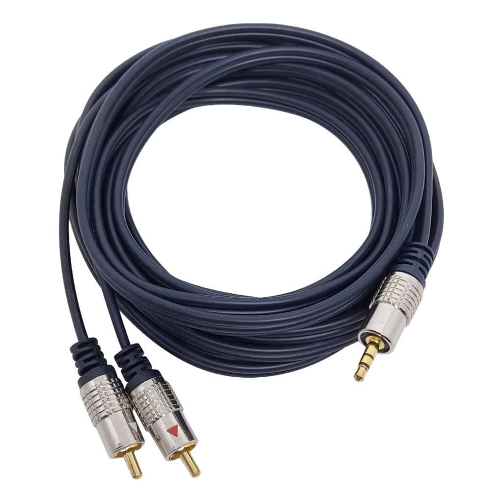 Cabo P2 Estereo + 2 Rca Macho - Fitz-C1 - 2m