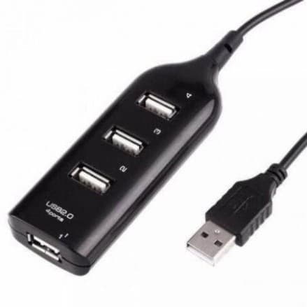 Hub Usb 2.0 4 Entradas USB Cabo 0,5m Saída USB RA-03