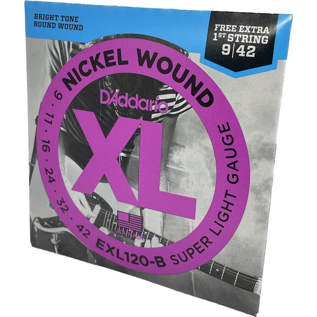 Encordoamento Guitarra 09-42 EXL120-B D'Addario Nickel Wound