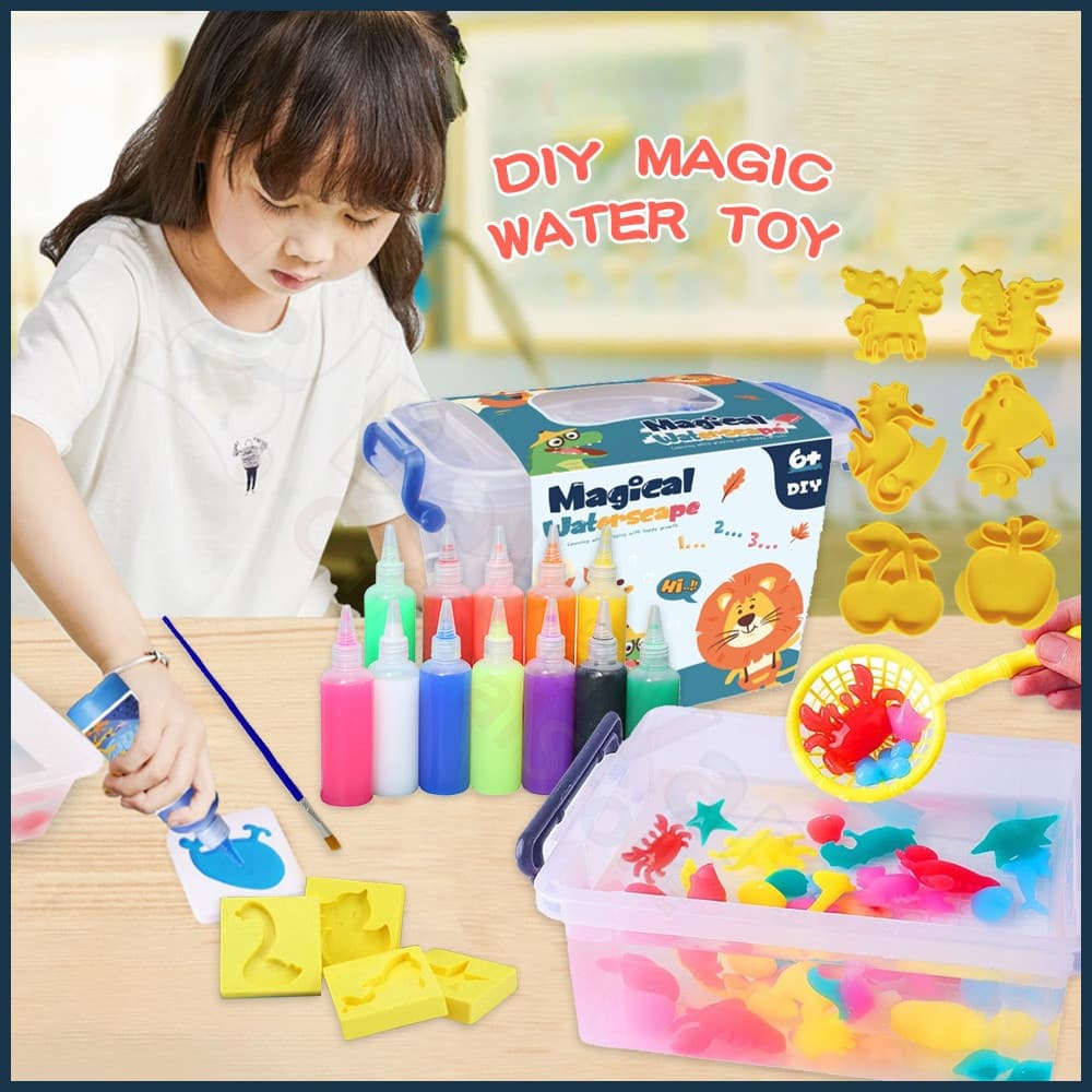 Brinquedos Educacionais Magic Water Elf Set DIY Slime Toys for Kids Girls Baby Suit