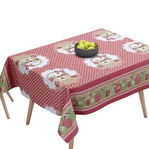 Toalha de Mesa Plástica Patchwork Térmica PVC Resistente
