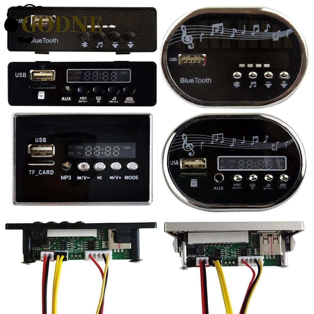 GODNESSFO Reprodutor De Música Carro Elétrico Infantil 12V Com Bluetooth USB MP3 E Soquete Para Cartão TF
