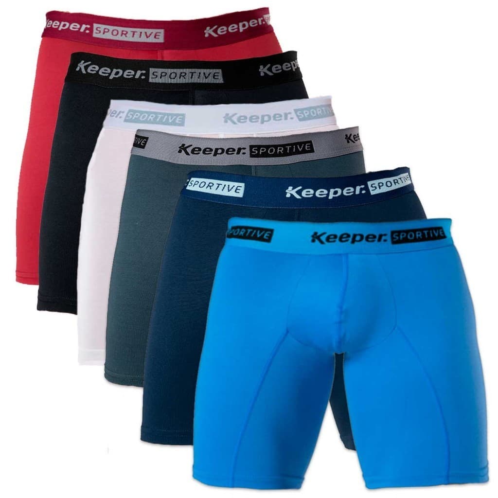 Cuecas Boxer Masculina Ciclista LongLeg Microfibra Keeper Ant Assadura