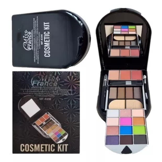 Estojo De Maquiagem Oval Miss France (preto)
