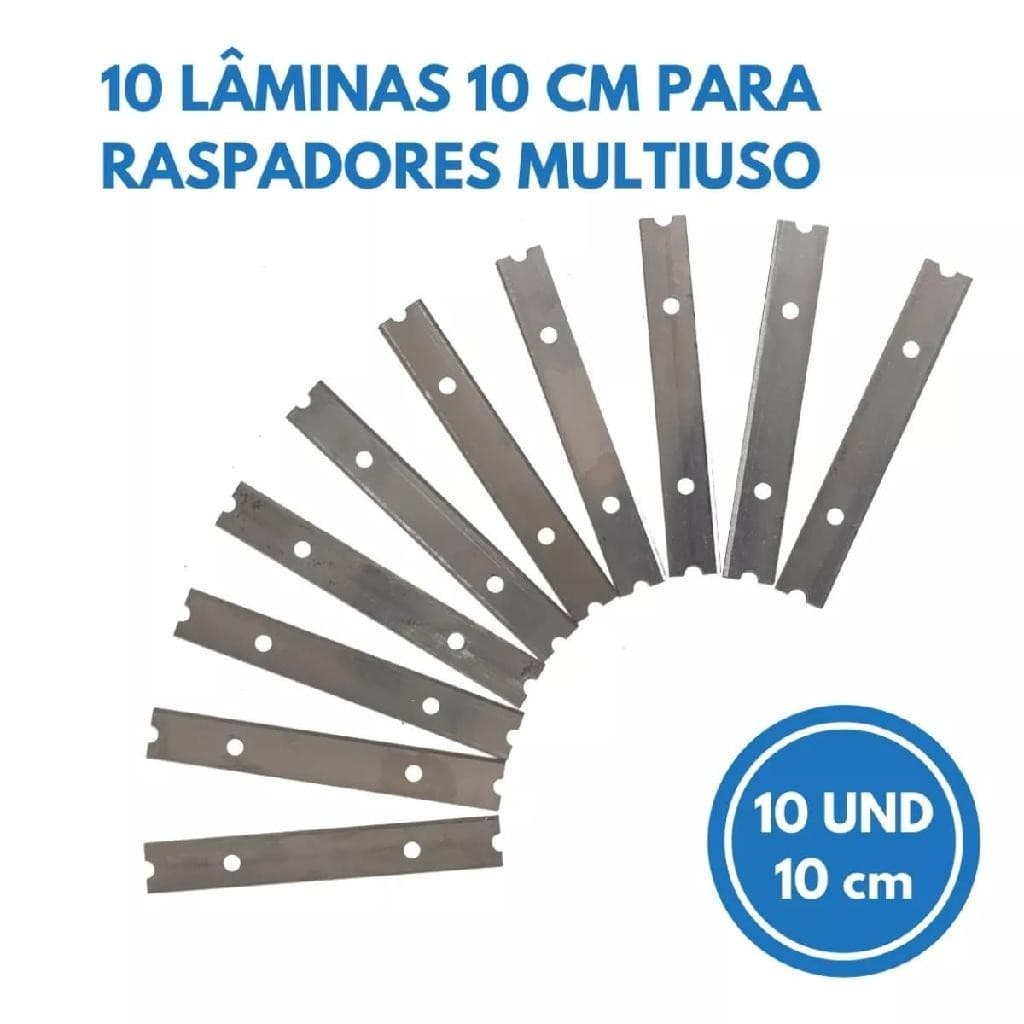 Lamina Para Raspador Espátula 10 Cm Multiuso Bralimpia 10 un